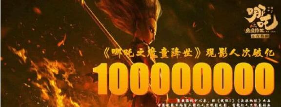 哪吒觀影人次破億、票房超過30億，扛起票房大旗的第19天~